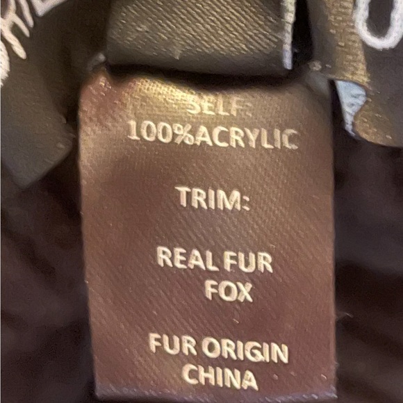 🦊 ADRIENNE LANDAU MeTaLliC  IrIdEsCeNt BlUe ReAl FuR F0X P0m-P0m BeAnIe - Picture 6 of 8